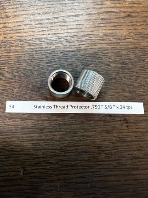 Stainless Thread Protector .750 5/8x24tpi