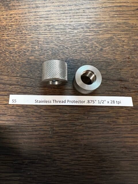 Stainless Thread Protector .875 1/2x28tpi