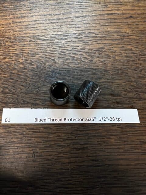 Blued Thread Protector .625 1/2x28 tpi