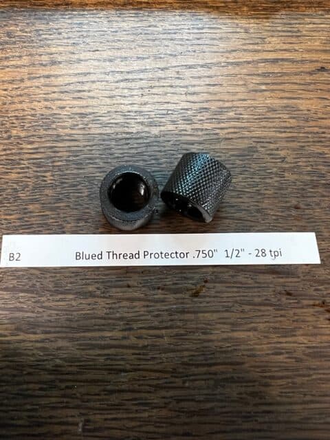 Blued Thread Protector .750 1/2x28 tpi