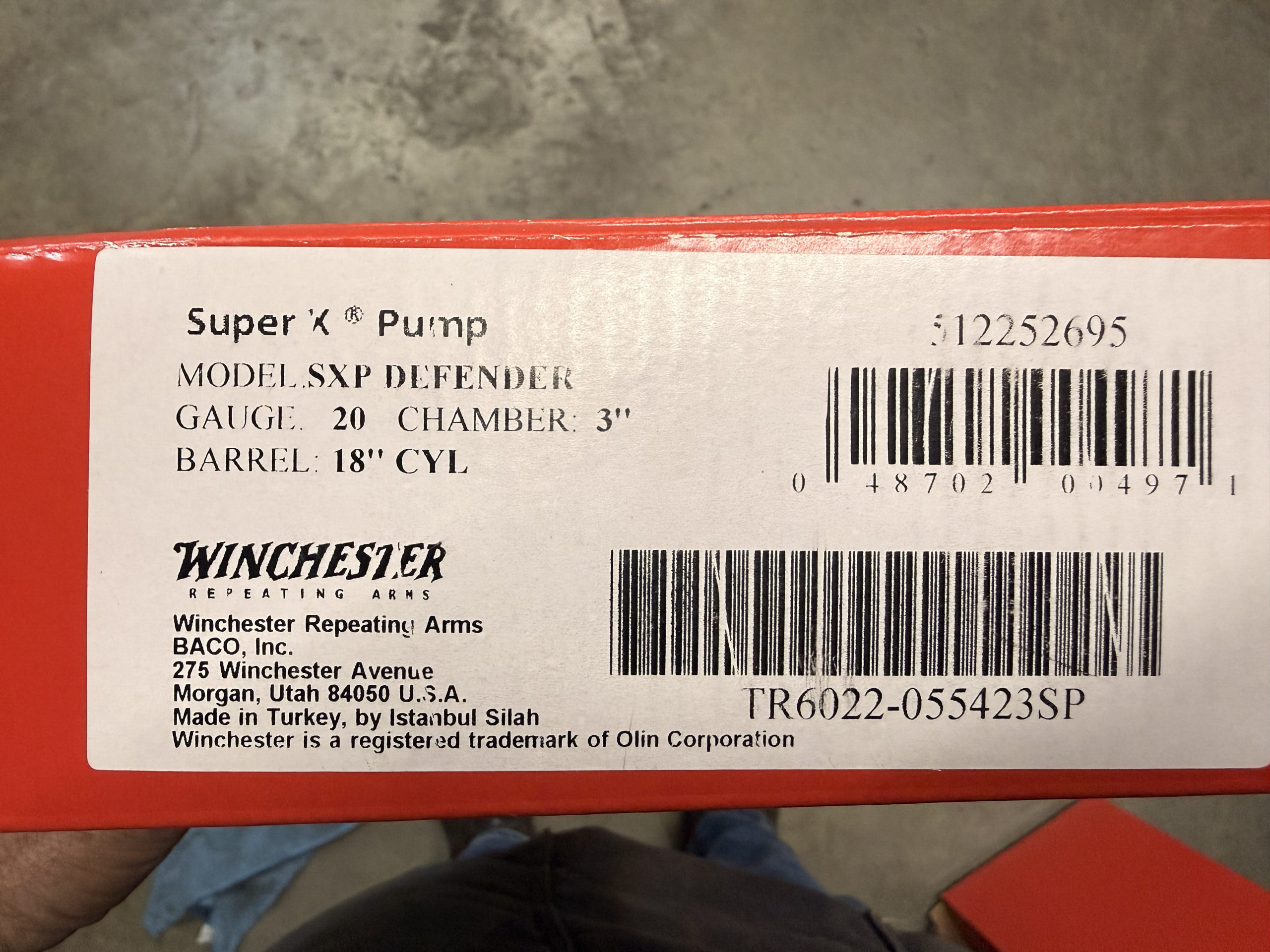 Winchester Super X pump BL 20 Gauge - Image 2